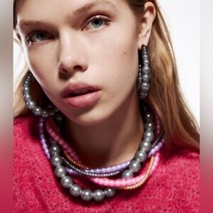Zara Multicolor Beaded Necklace Set